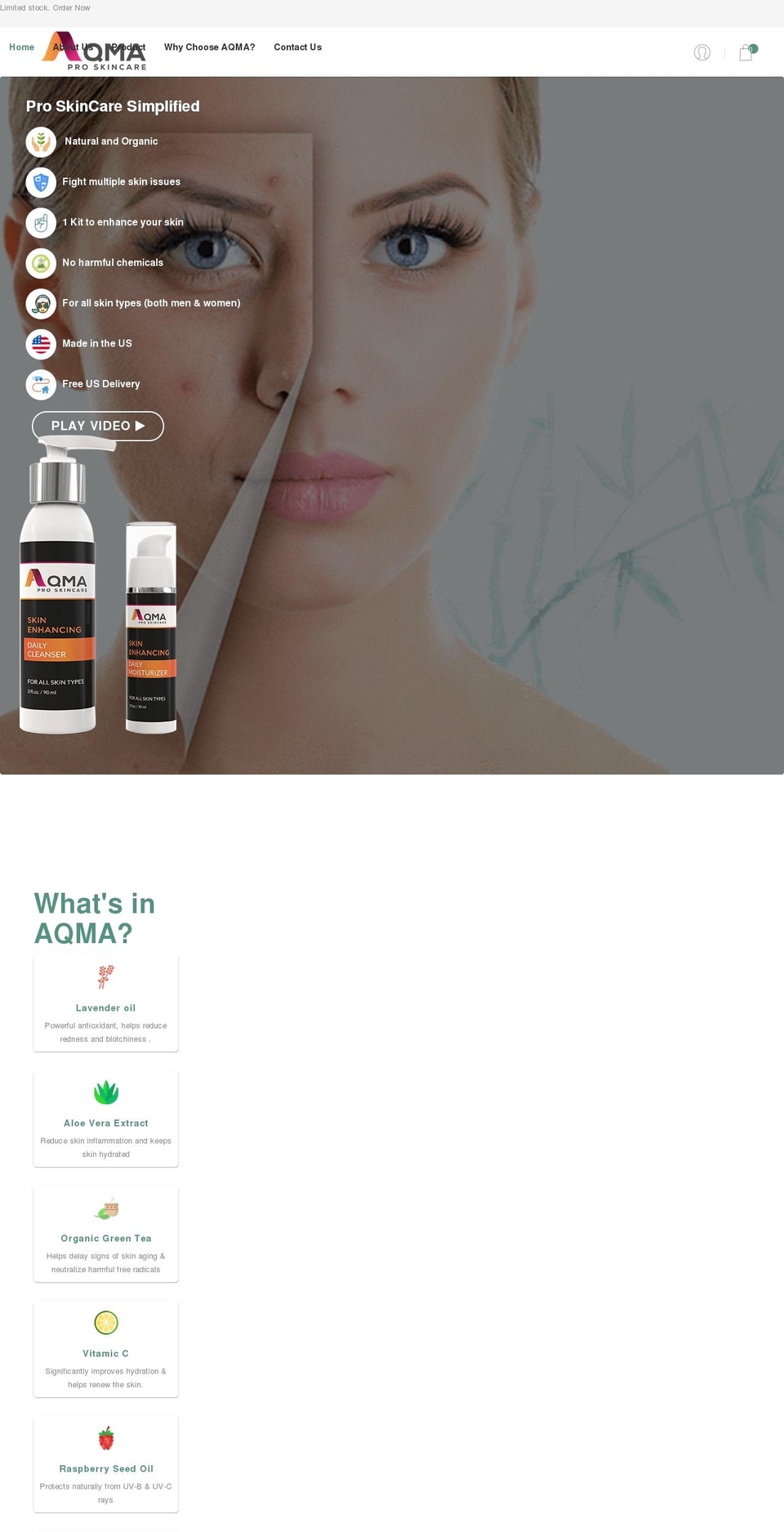 Fashe Shopify theme site example aqmapro.com