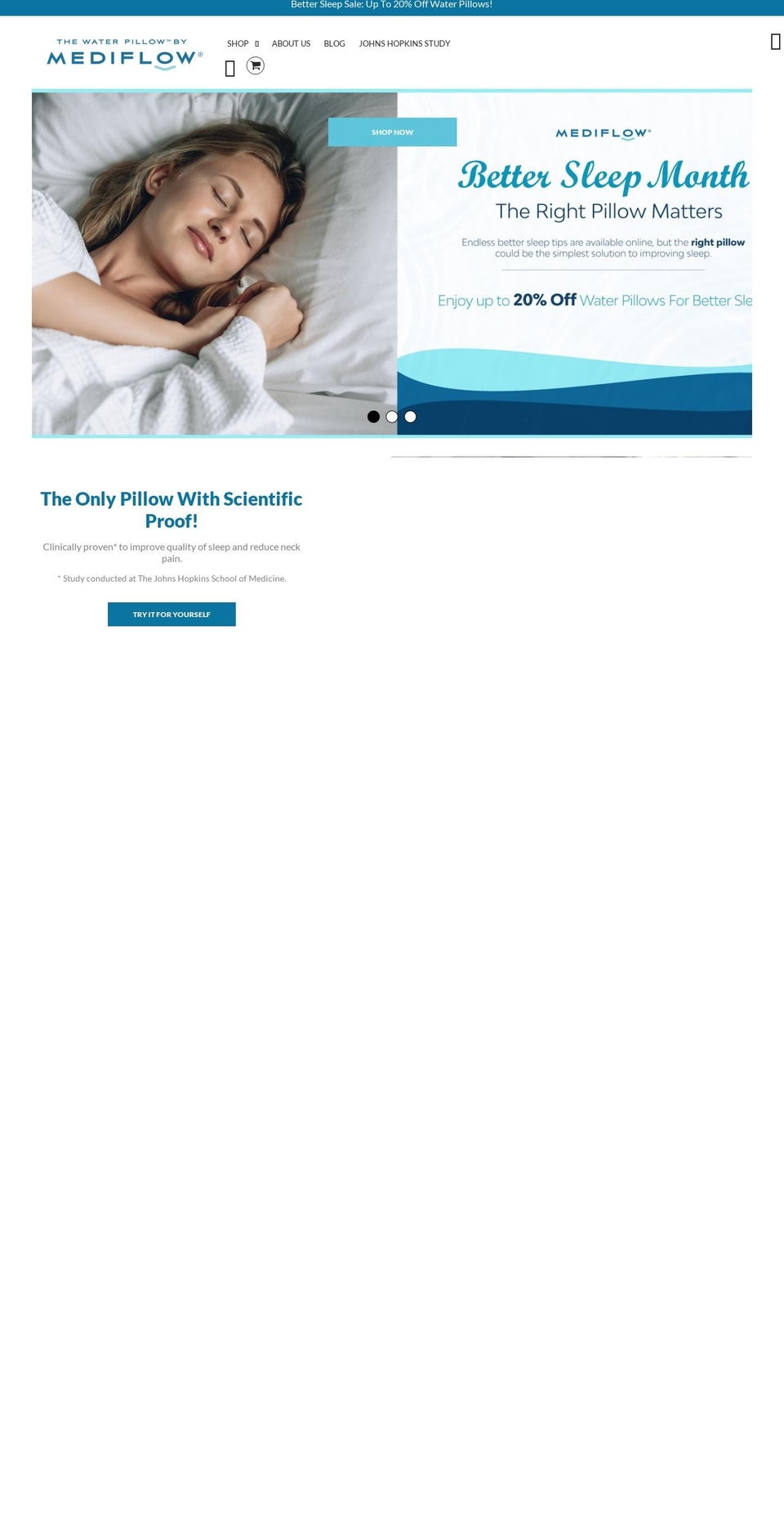 aqua-pillow.com — Shopify storefront screenshot