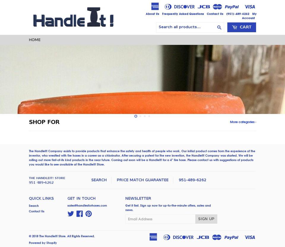 The HandleIt! Store Shopify theme site example aquaabundance.com