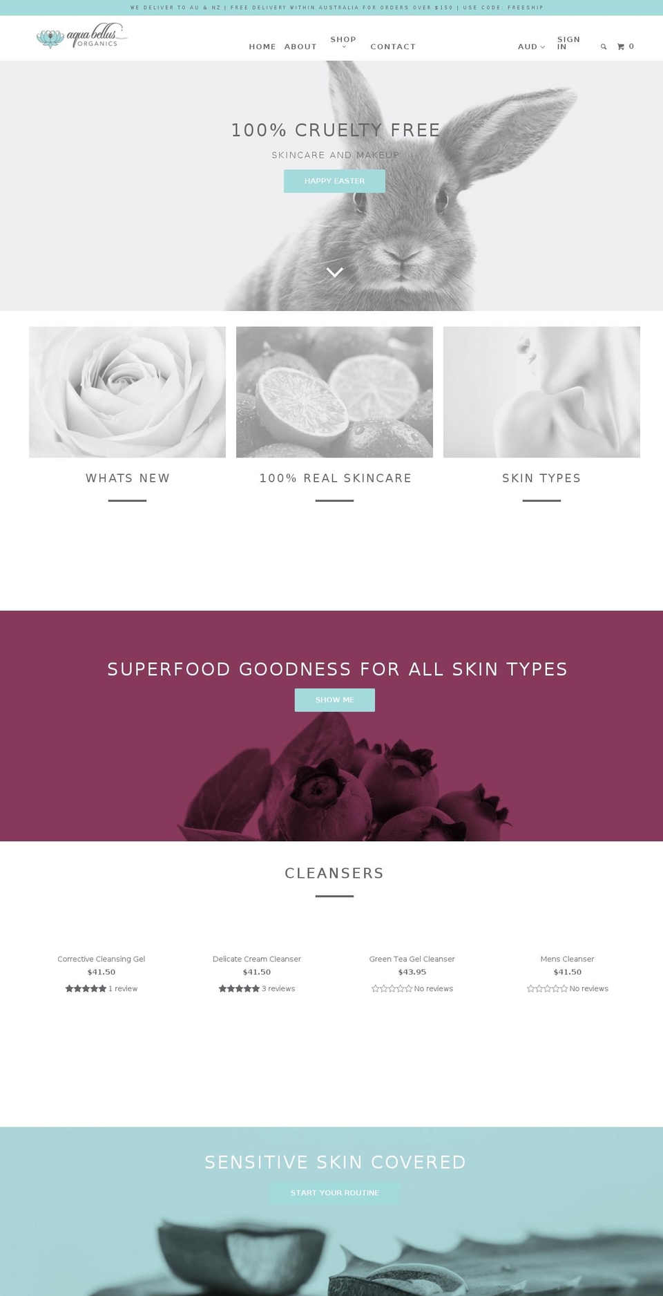 aquabellus.com shopify website screenshot