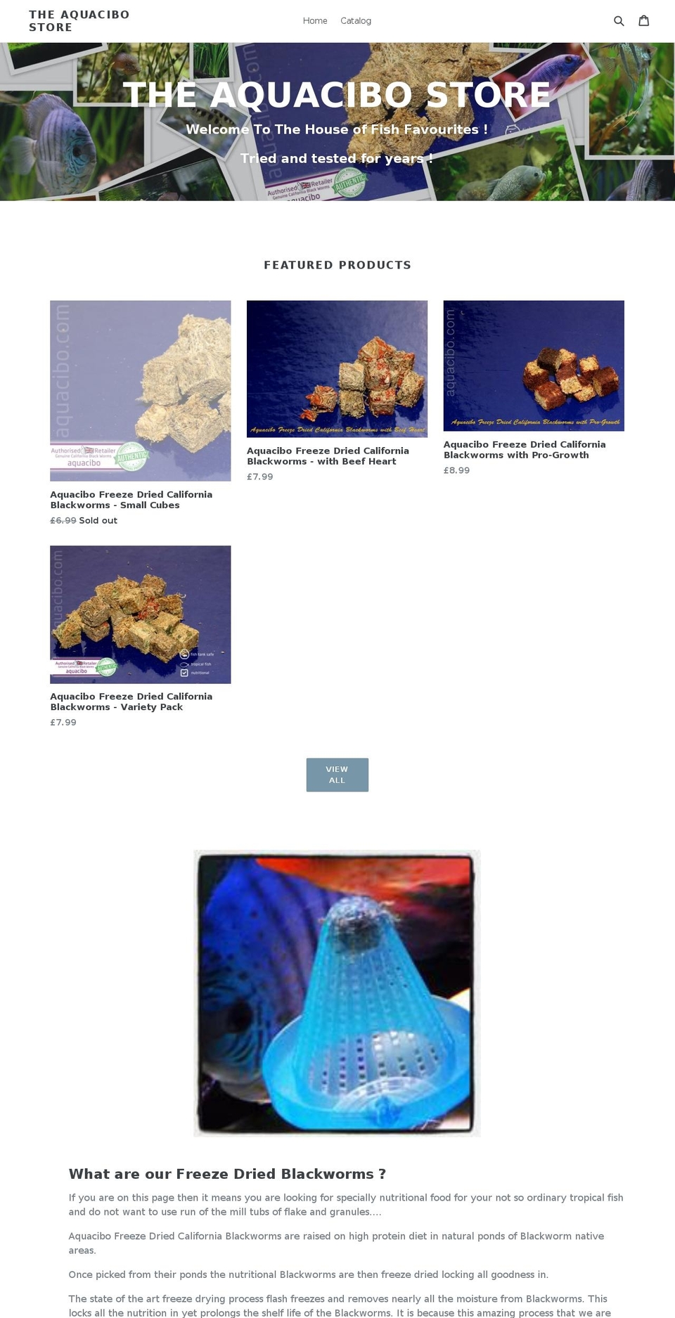 aquacibo.com shopify website screenshot