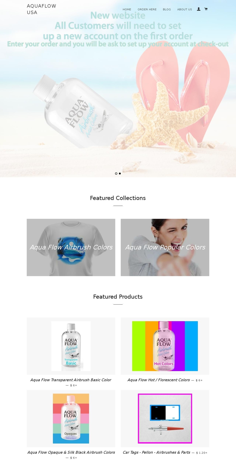 aquaflow.com shopify website screenshot