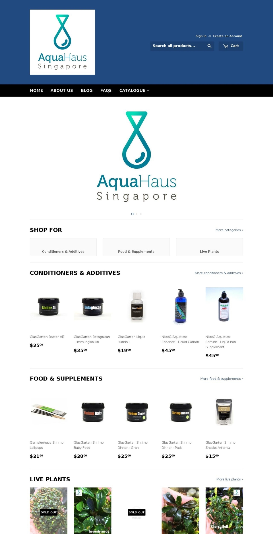 aquahaussg.com shopify website screenshot