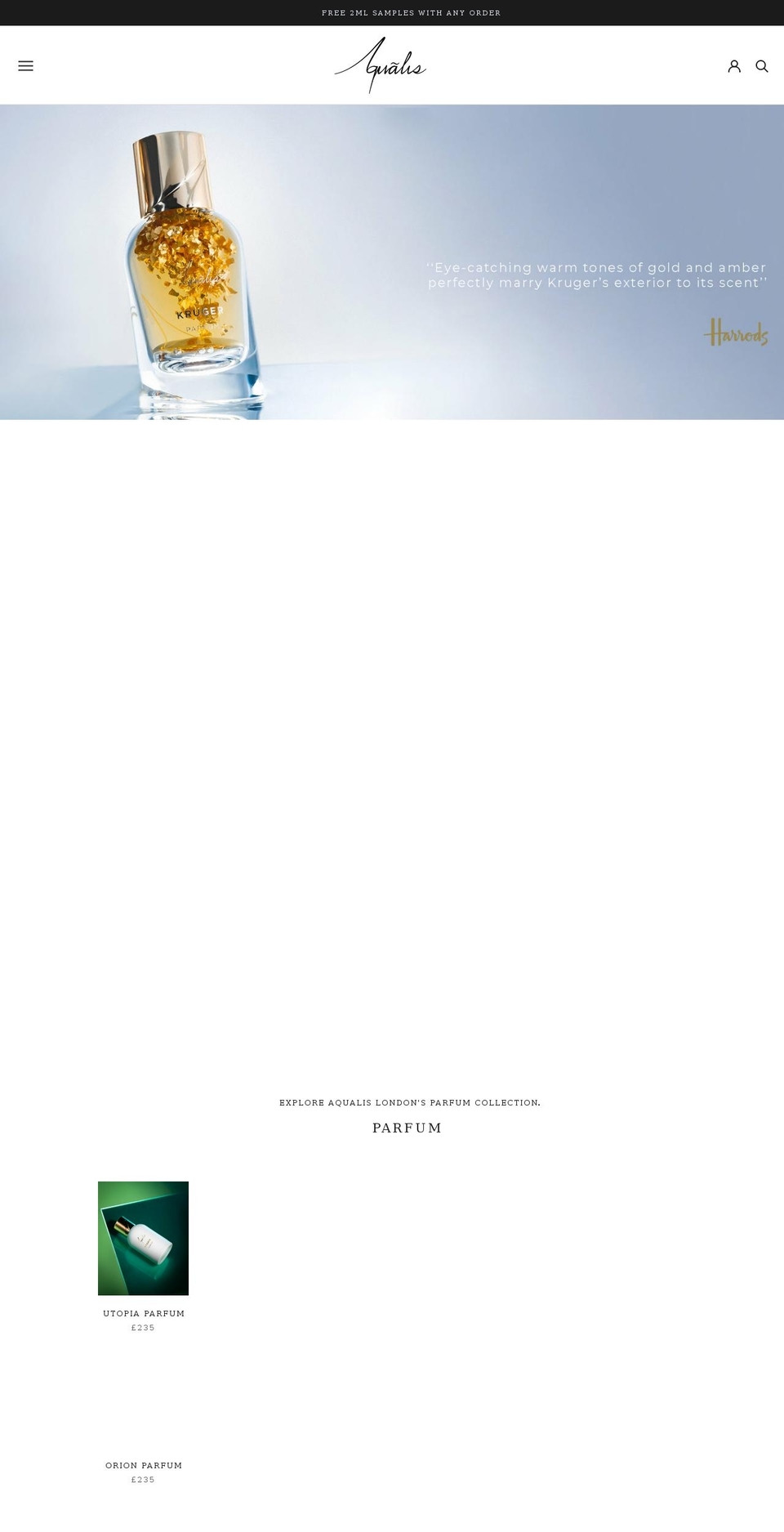 aqualislondon.com shopify website screenshot