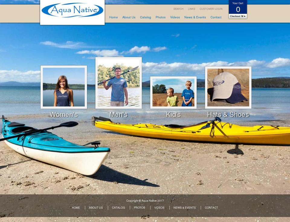 aquanative.org shopify website screenshot