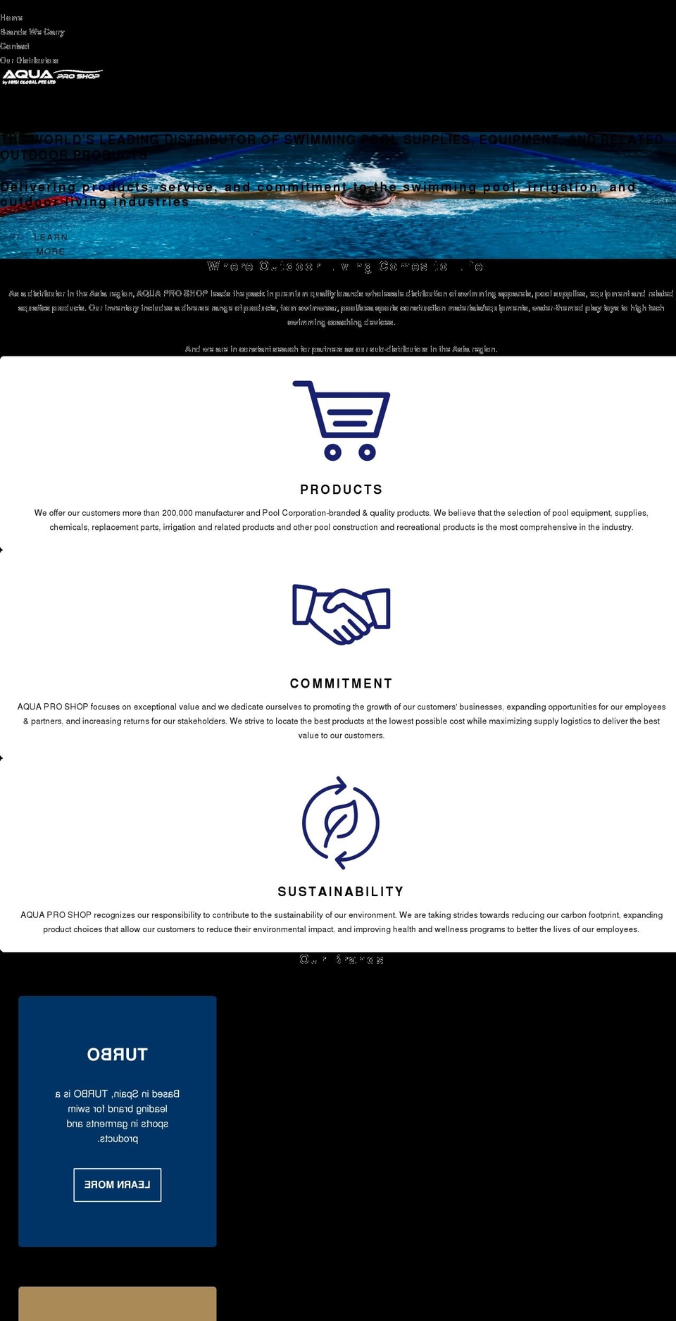 aquaproshop.com shopify website screenshot