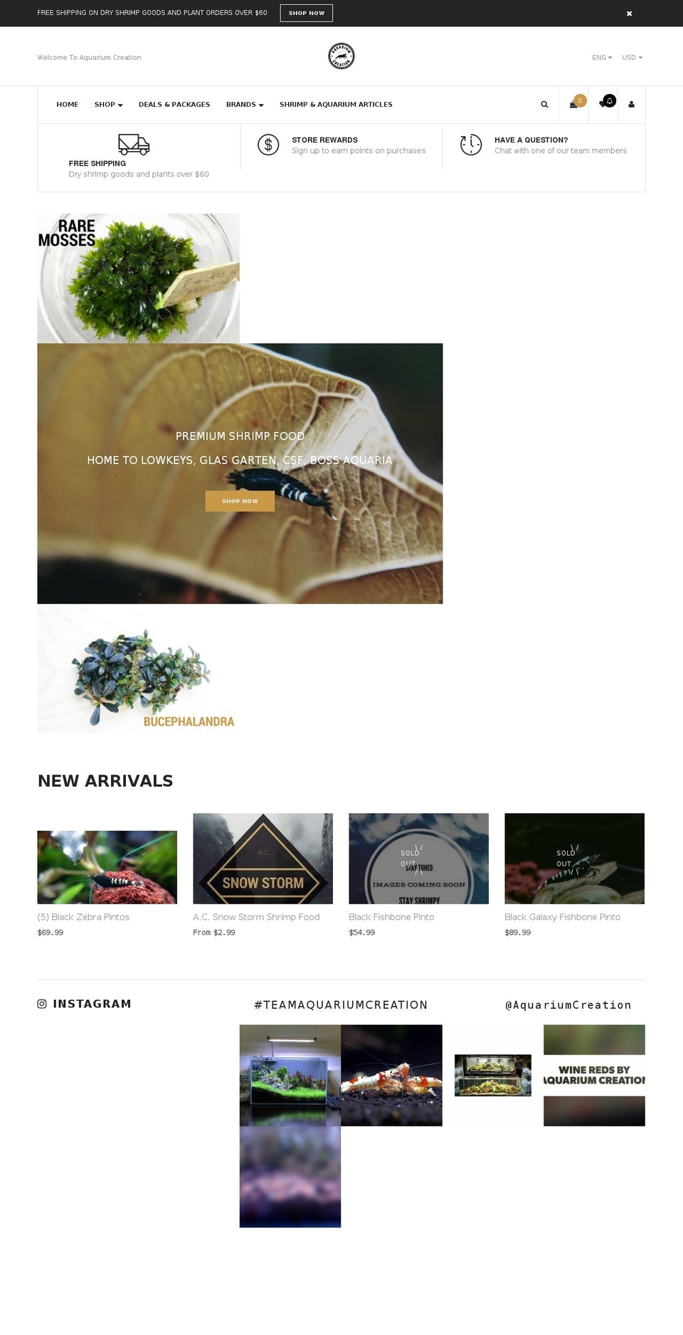 brilliant-home3 Shopify theme site example aquariumcreation.com