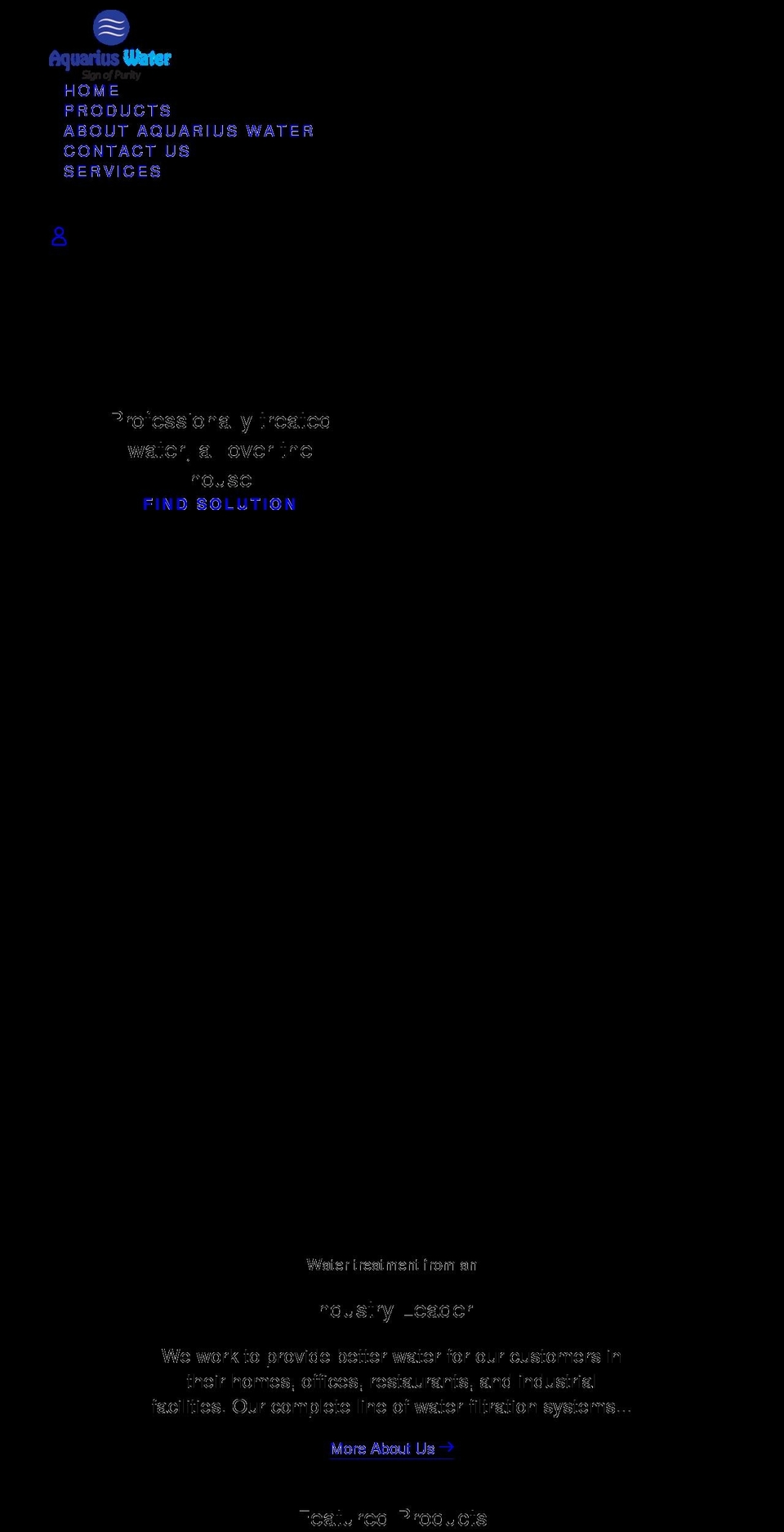aquariuswater.com.au shopify website screenshot