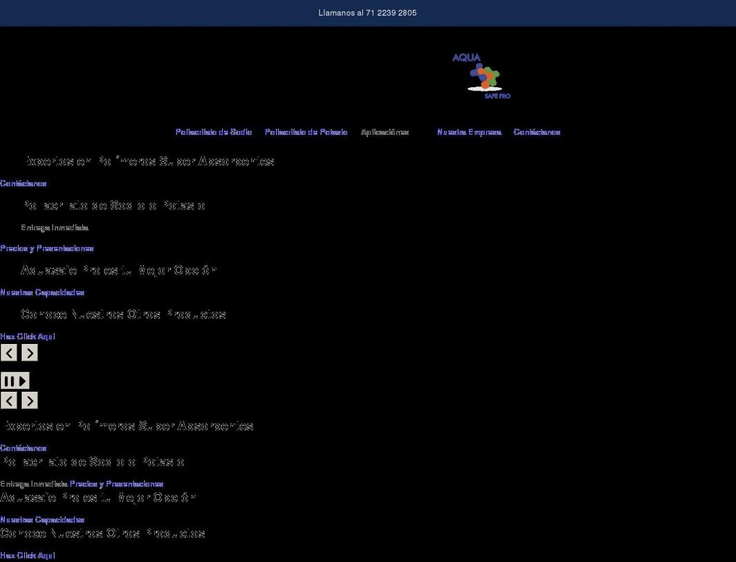 aquasafe-pro.com shopify website screenshot