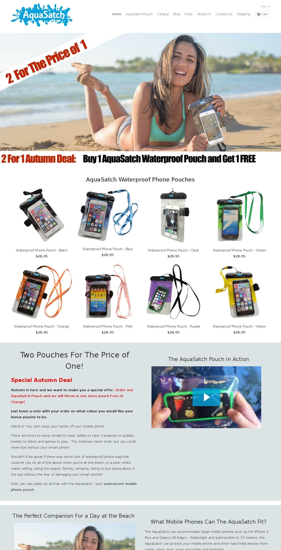 aquasatch.com shopify website screenshot