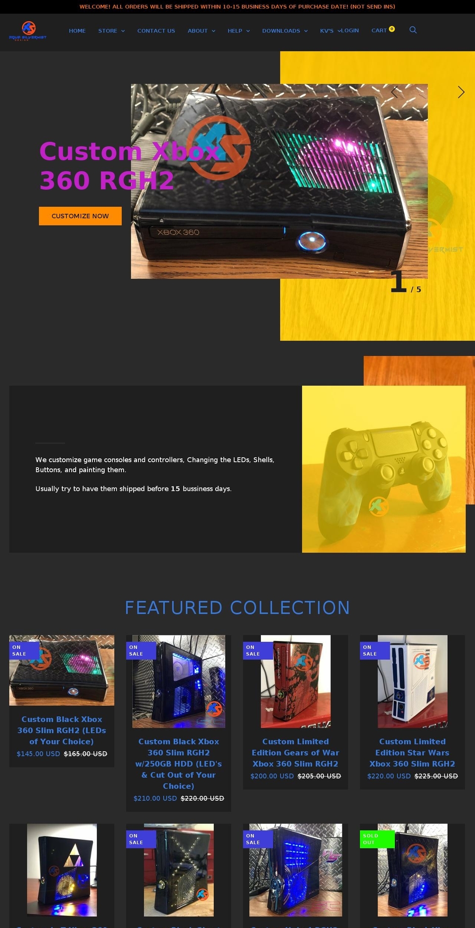 aquasilvermist.com shopify website screenshot