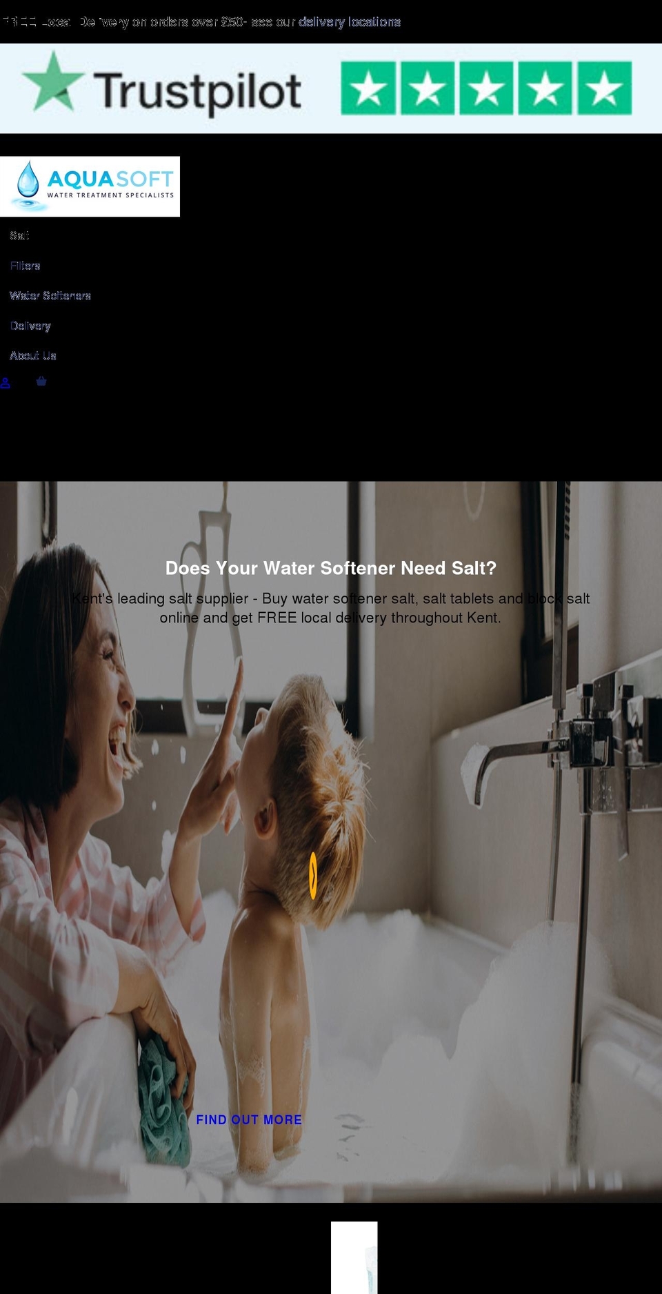 AquaSoft - v Shopify theme site example aquasofsoftenersandsalt.co.uk