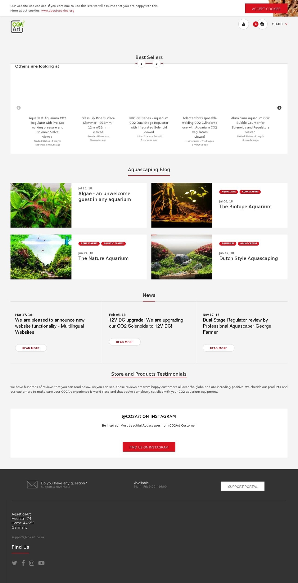 fastor2-0-default Shopify theme site example aquaticsart.org