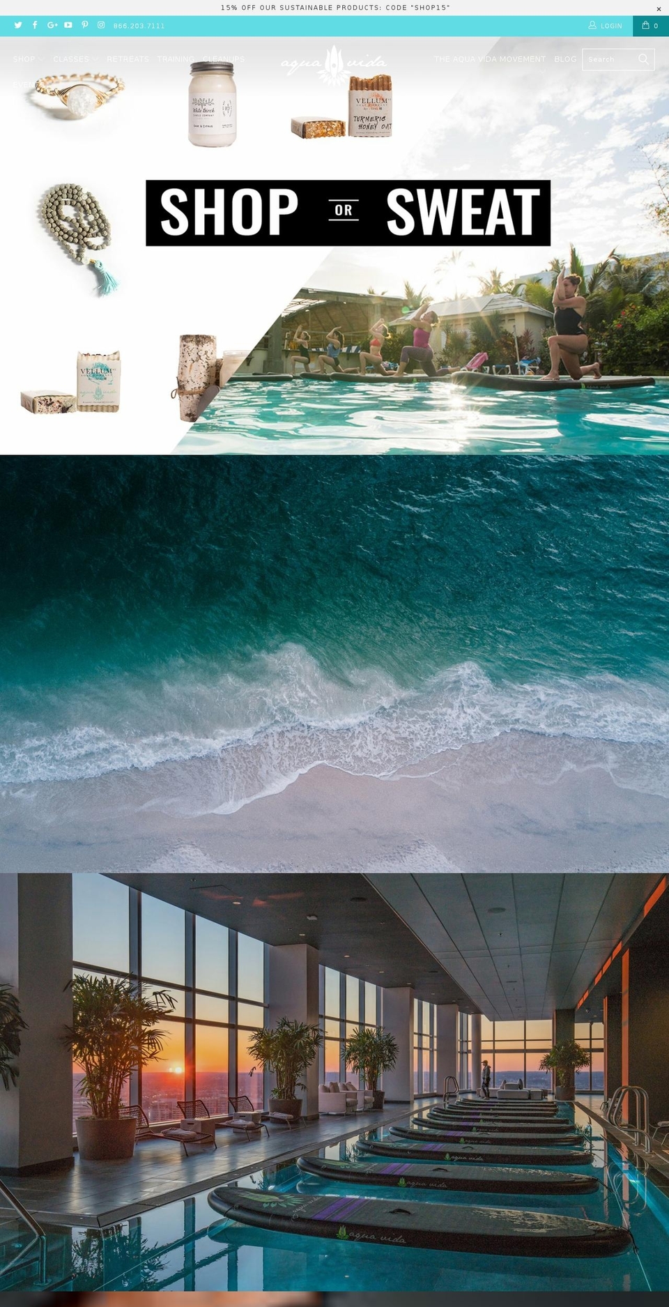 aquavida.com shopify website screenshot