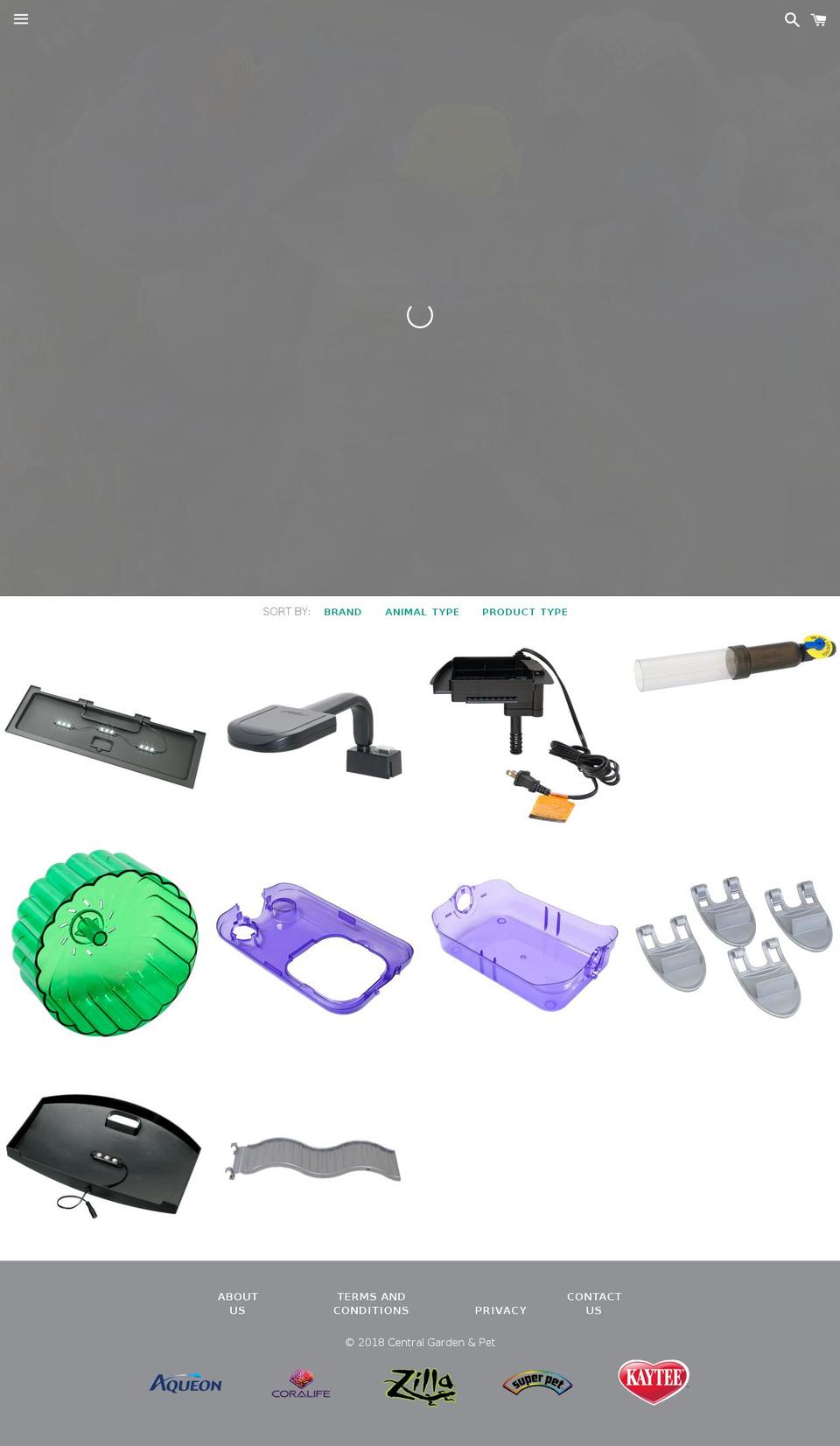 aqueonparts.com — Shopify storefront screenshot