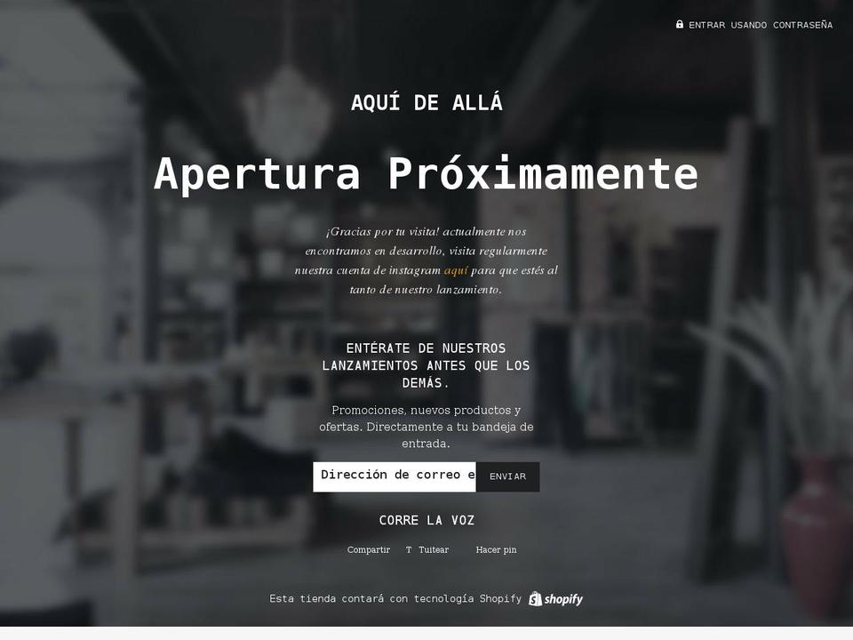 aquidealla.com shopify website screenshot