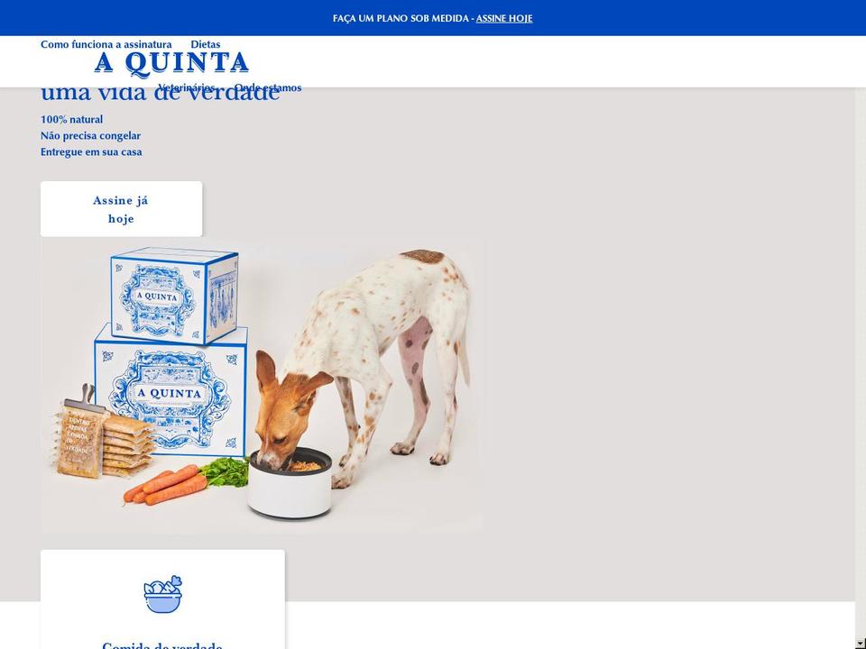 aquinta.pet shopify website screenshot