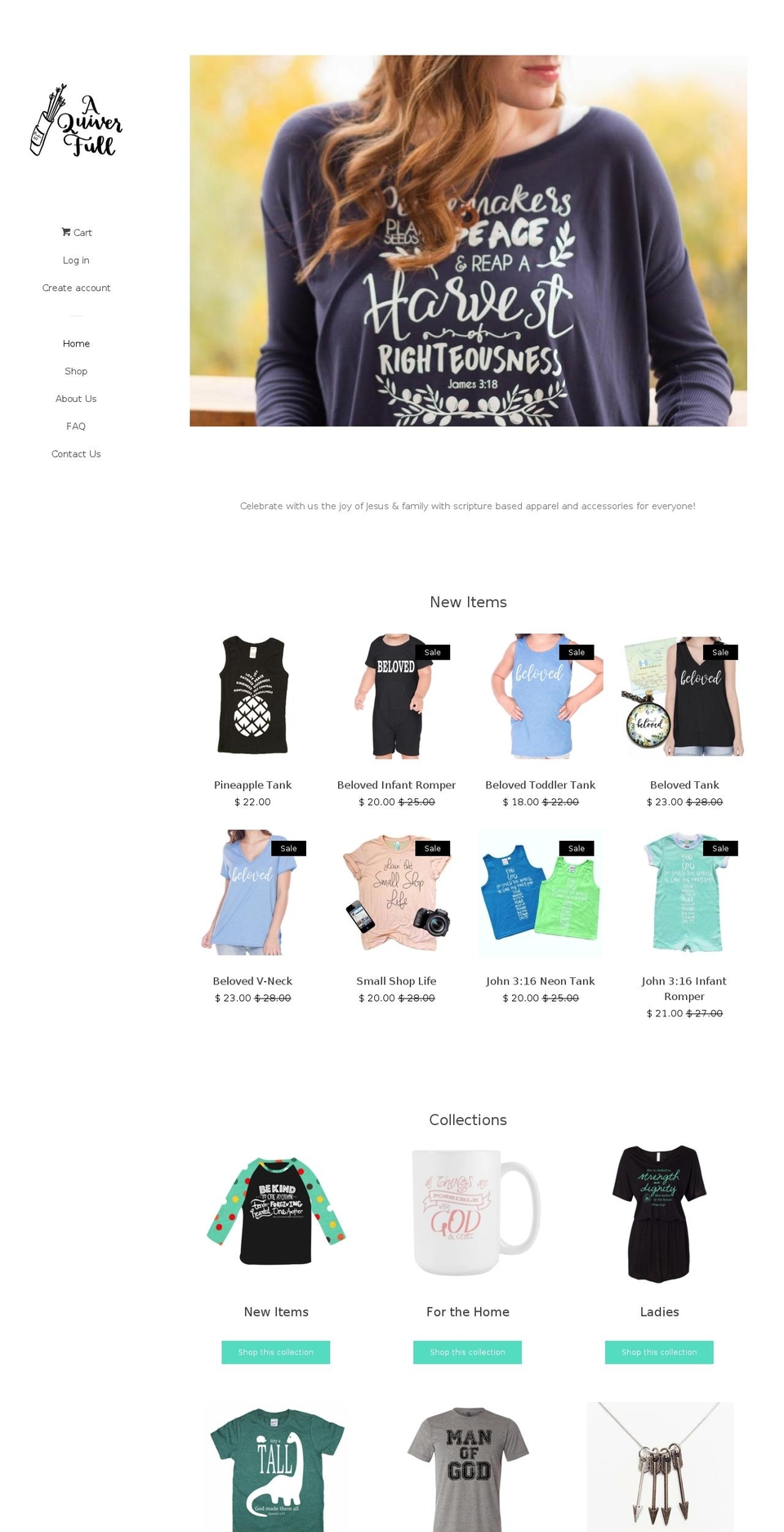 aquiverfull.net shopify website screenshot