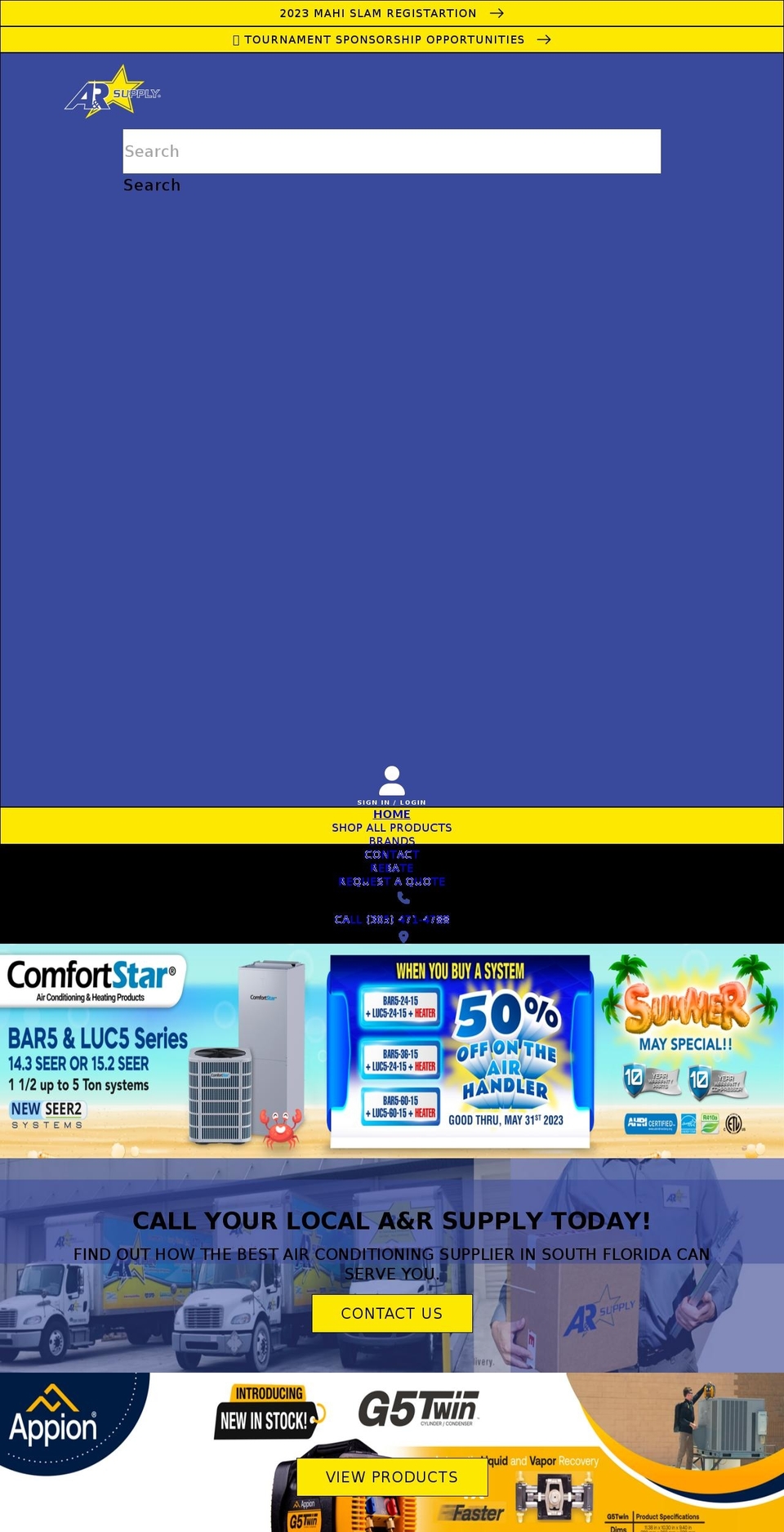 ar-supply.com shopify website screenshot