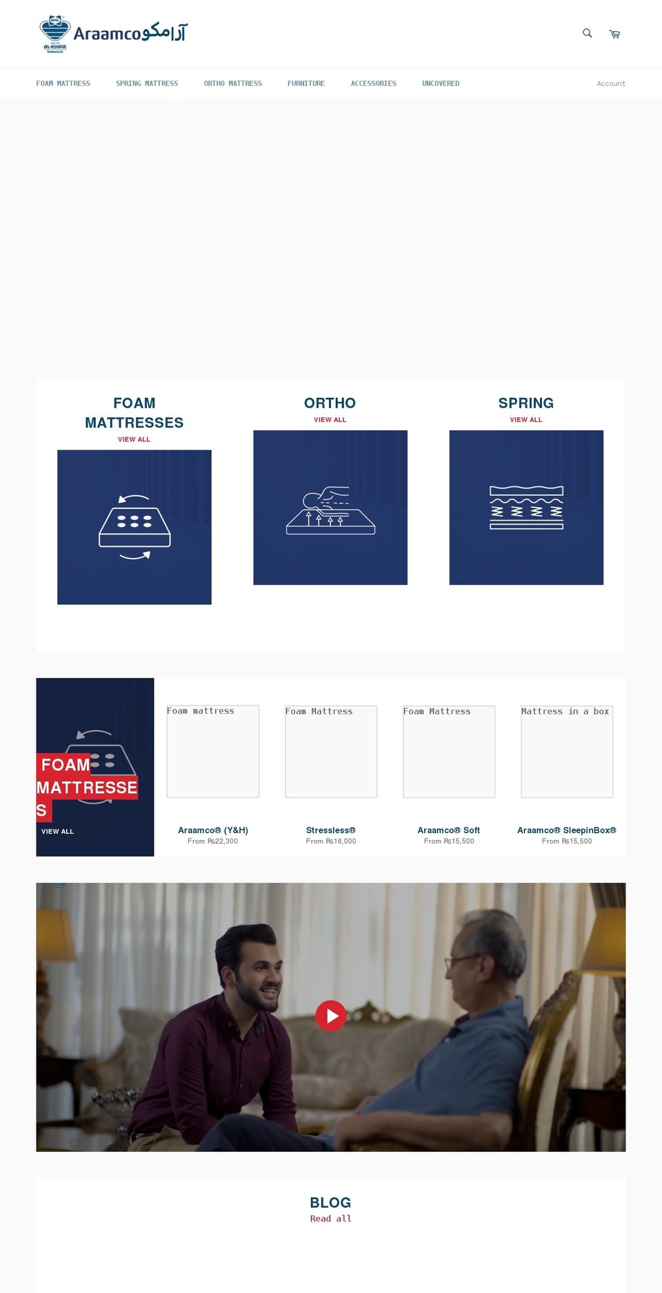 araamco.com shopify website screenshot