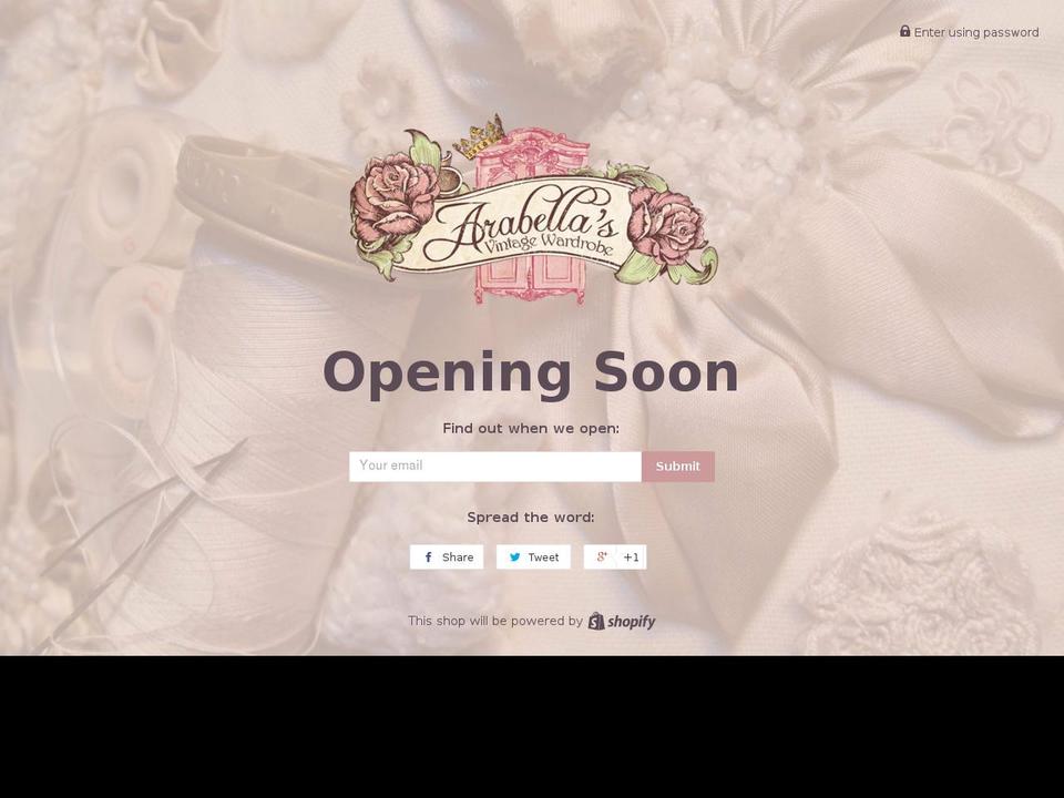 gecko-v1-0 Shopify theme site example arabellasvintagewardrobe.com