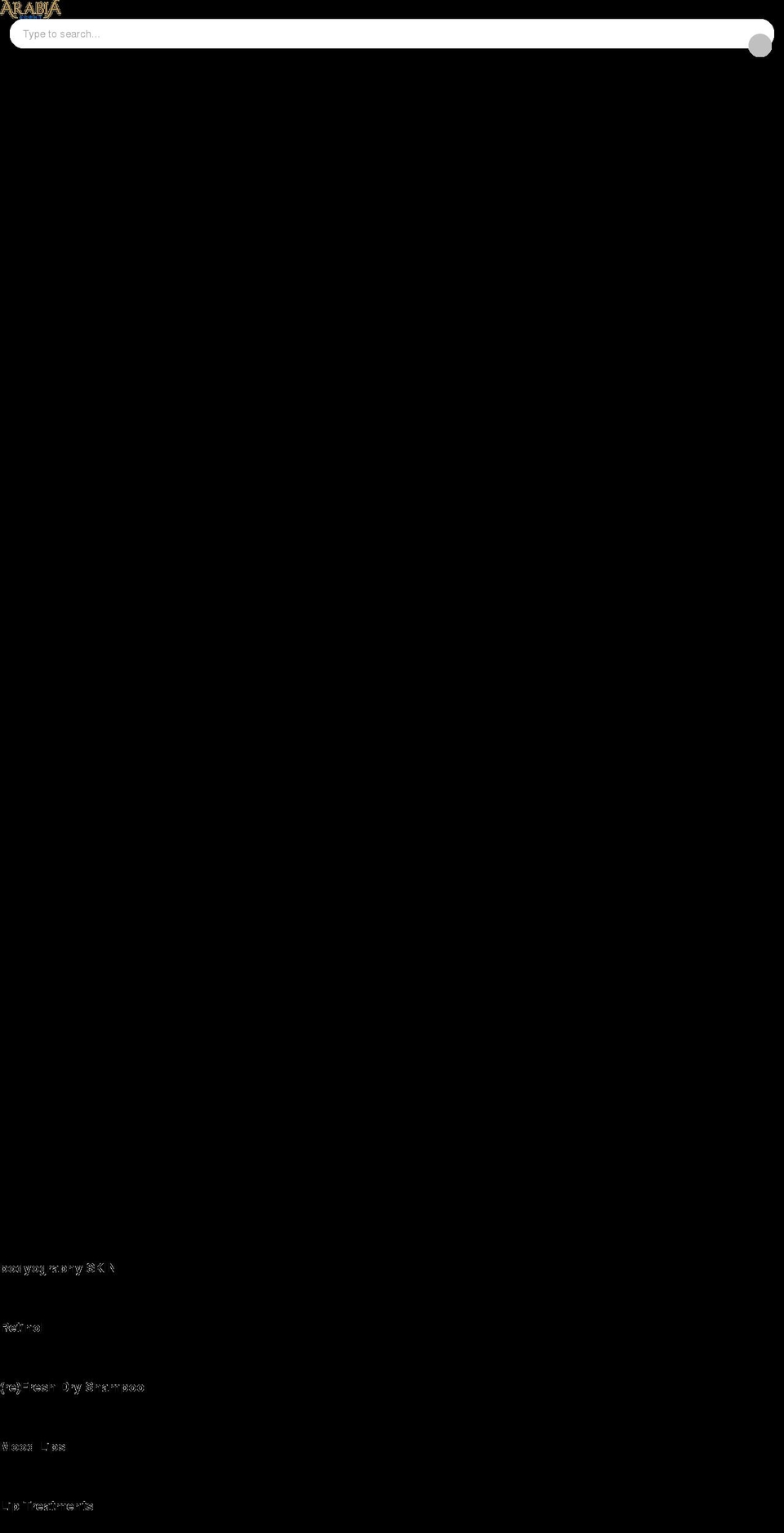 arabiascent.com shopify website screenshot