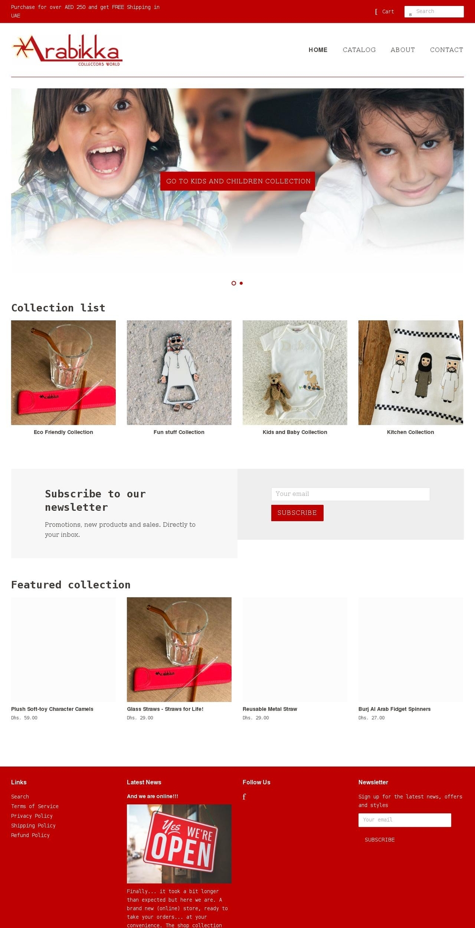 arabikka.com shopify website screenshot