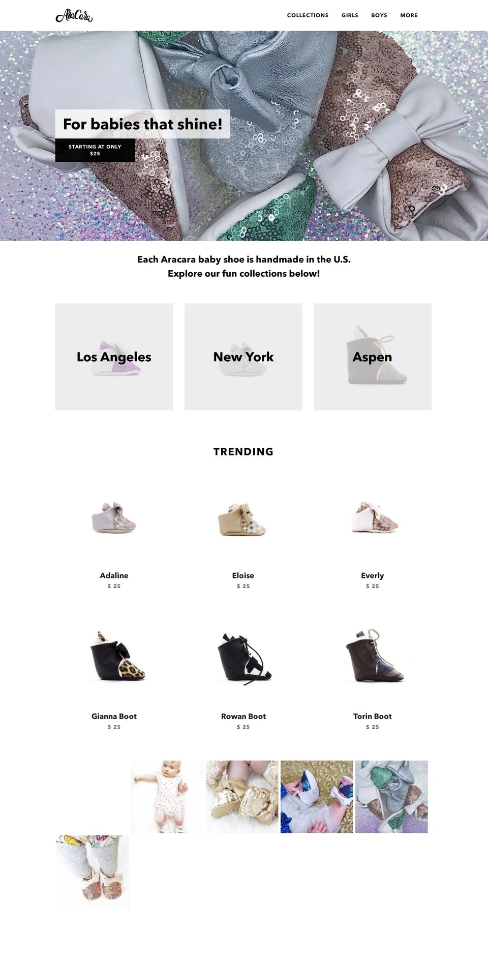 aracaraclothing.com shopify website screenshot