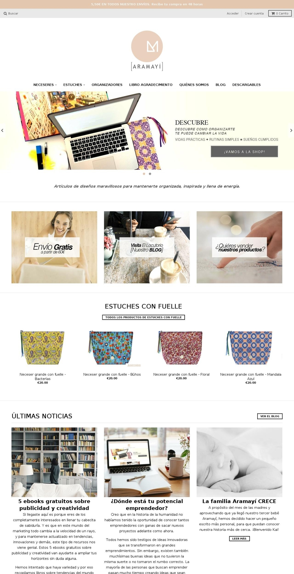 aramayi.com shopify website screenshot