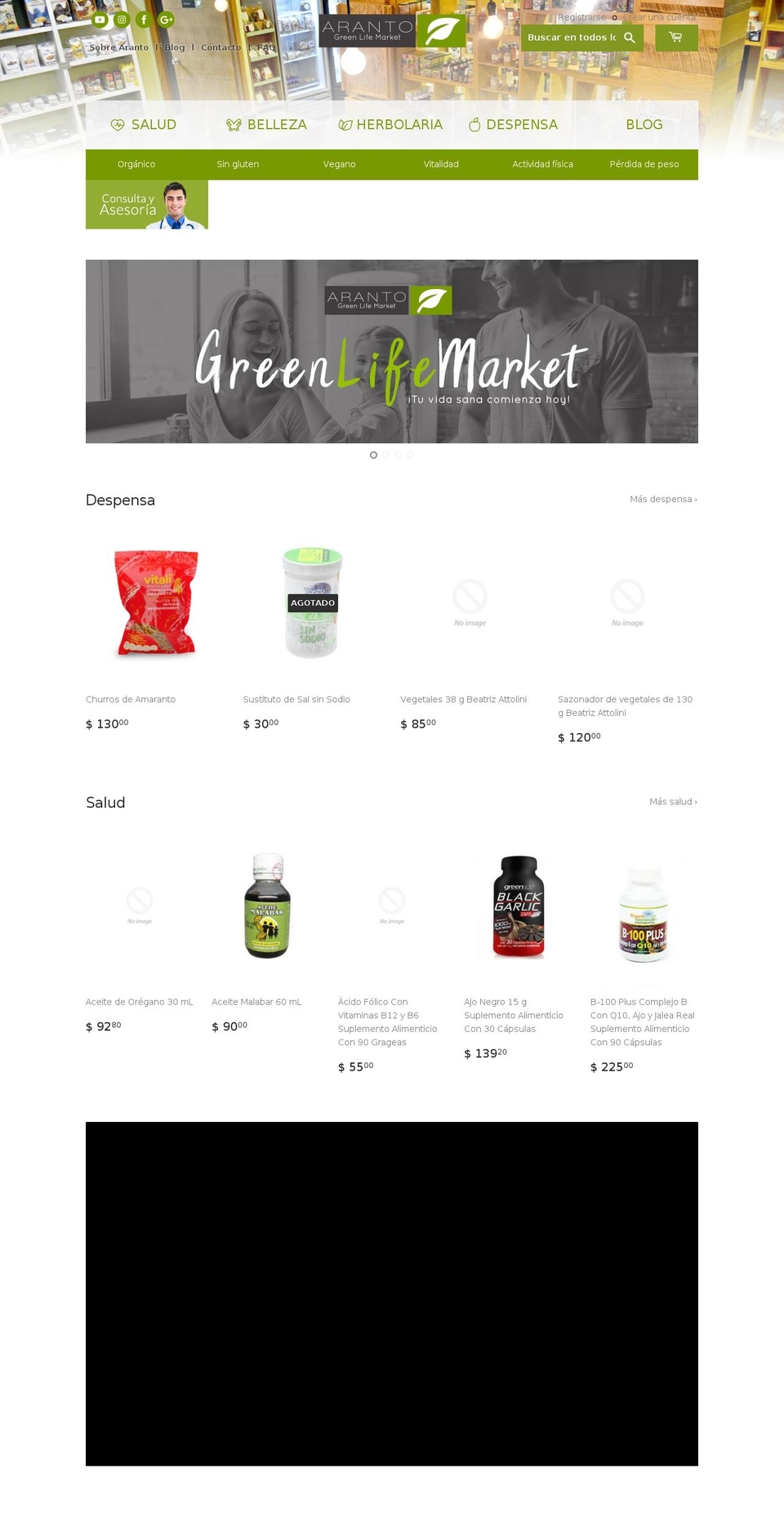 aranto.mx shopify website screenshot