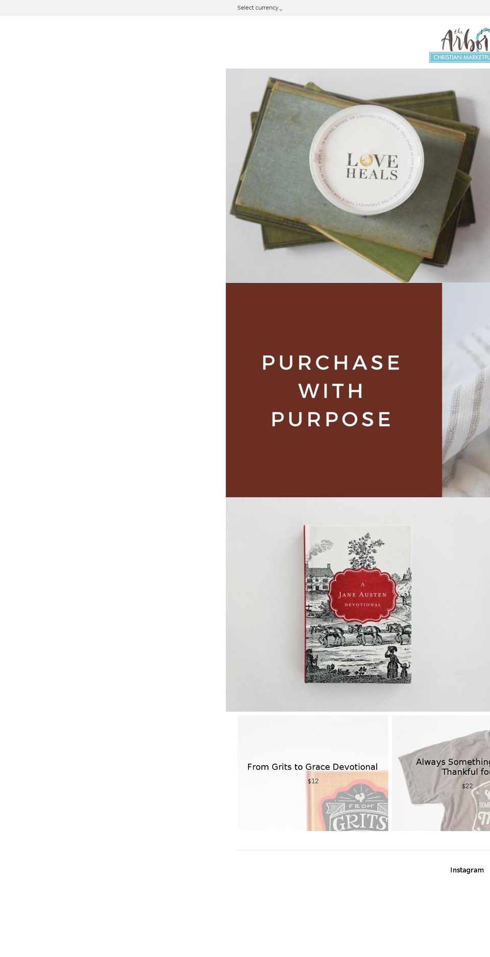 arborchristianmarketplace.com — Shopify storefront screenshot
