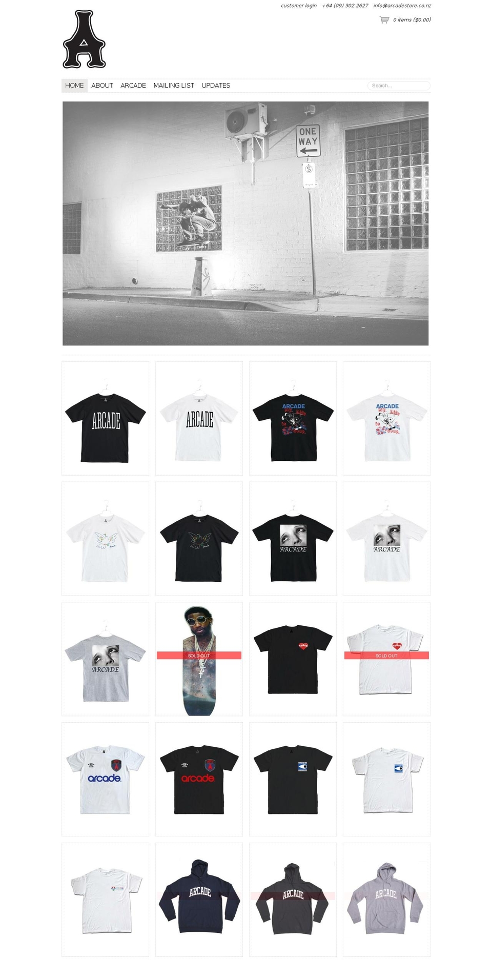 arcadeak.com shopify website screenshot