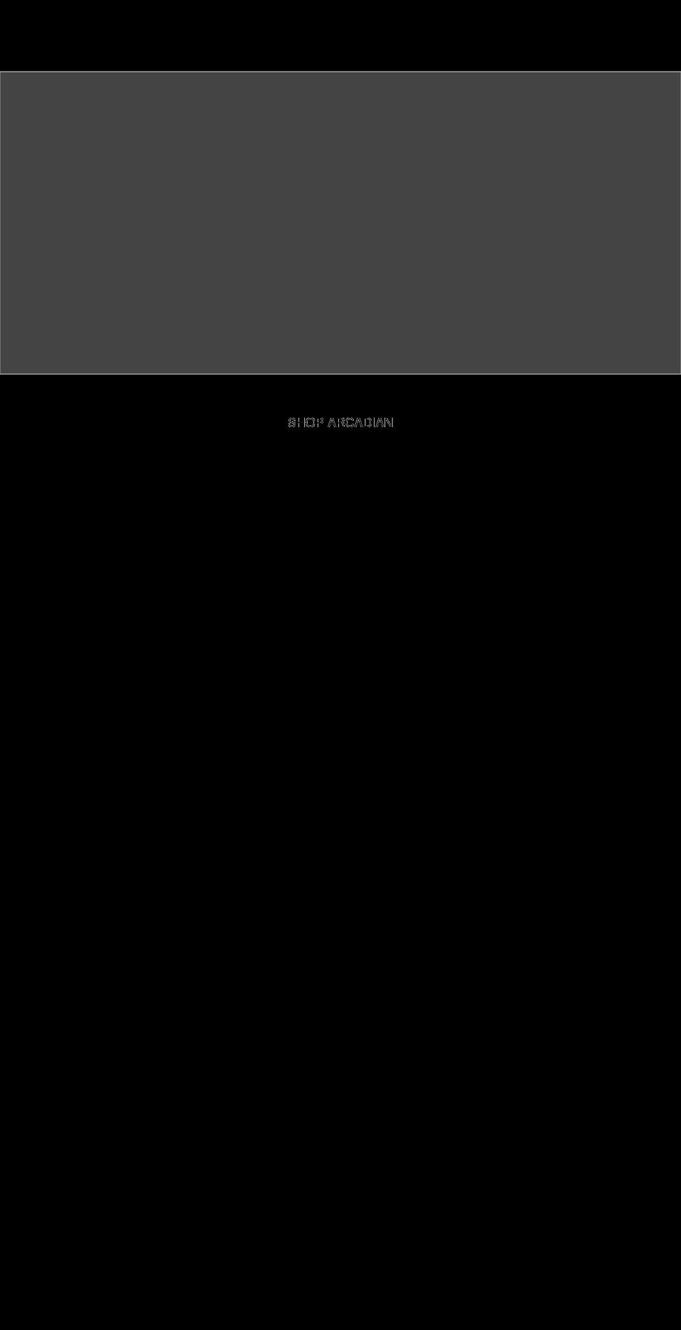 arcadianofficial.com — Shopify storefront screenshot