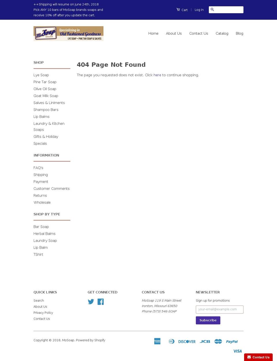 arcadiavalleysoaps.com — Shopify storefront screenshot