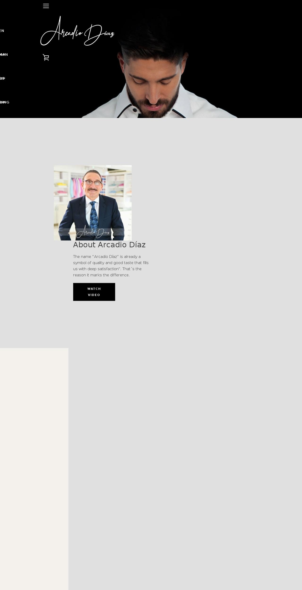 arcadiodiaz.com shopify website screenshot