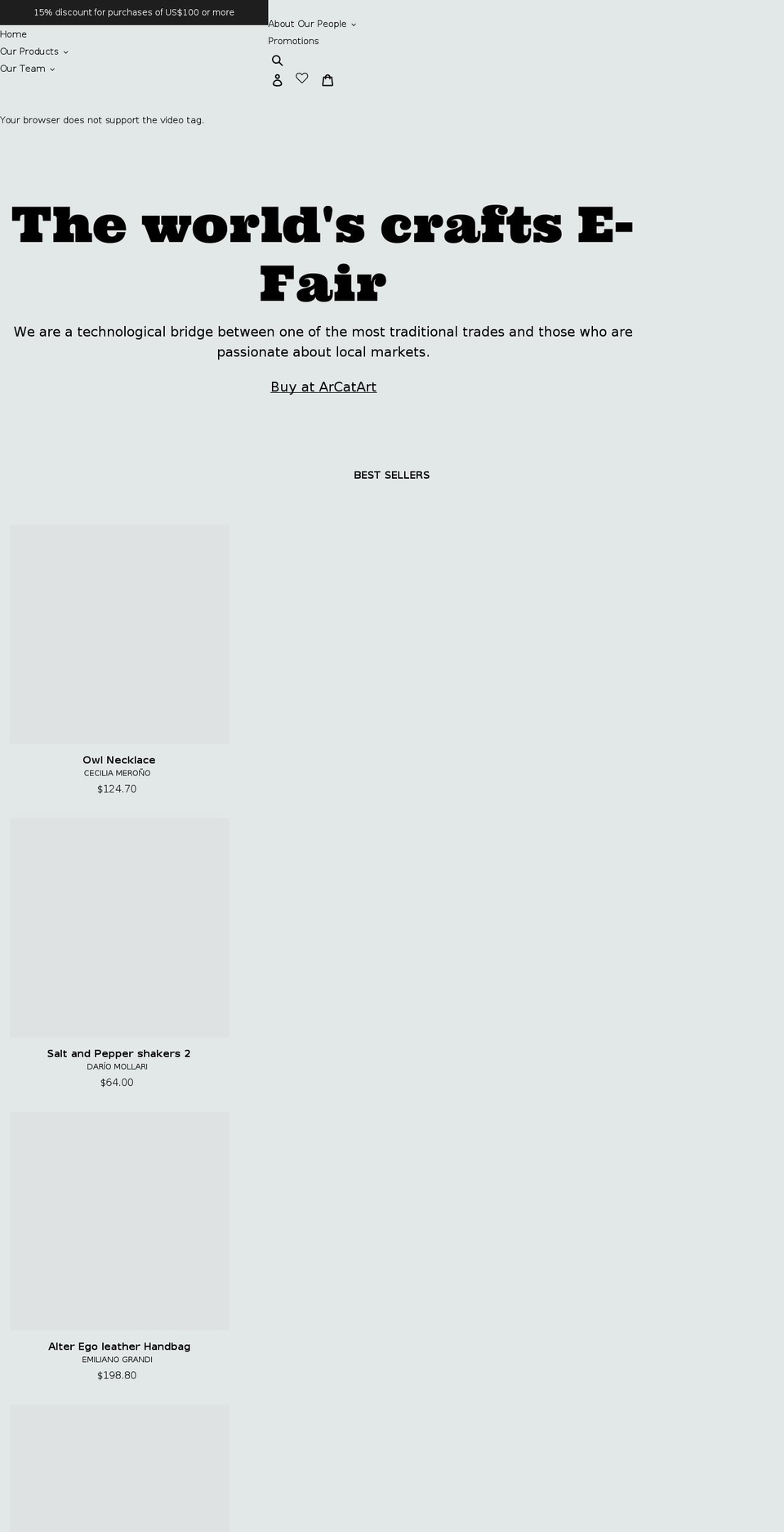 arcatart.com shopify website screenshot
