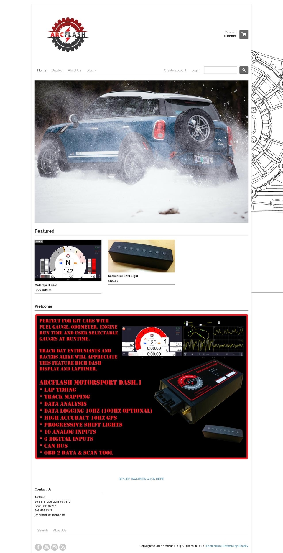 arcflashllc.com shopify website screenshot