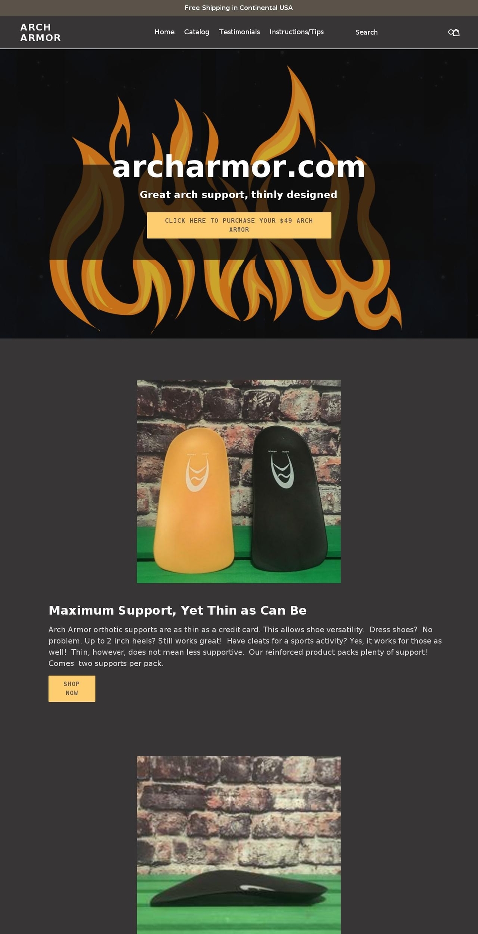 archarmor.com — Shopify storefront screenshot