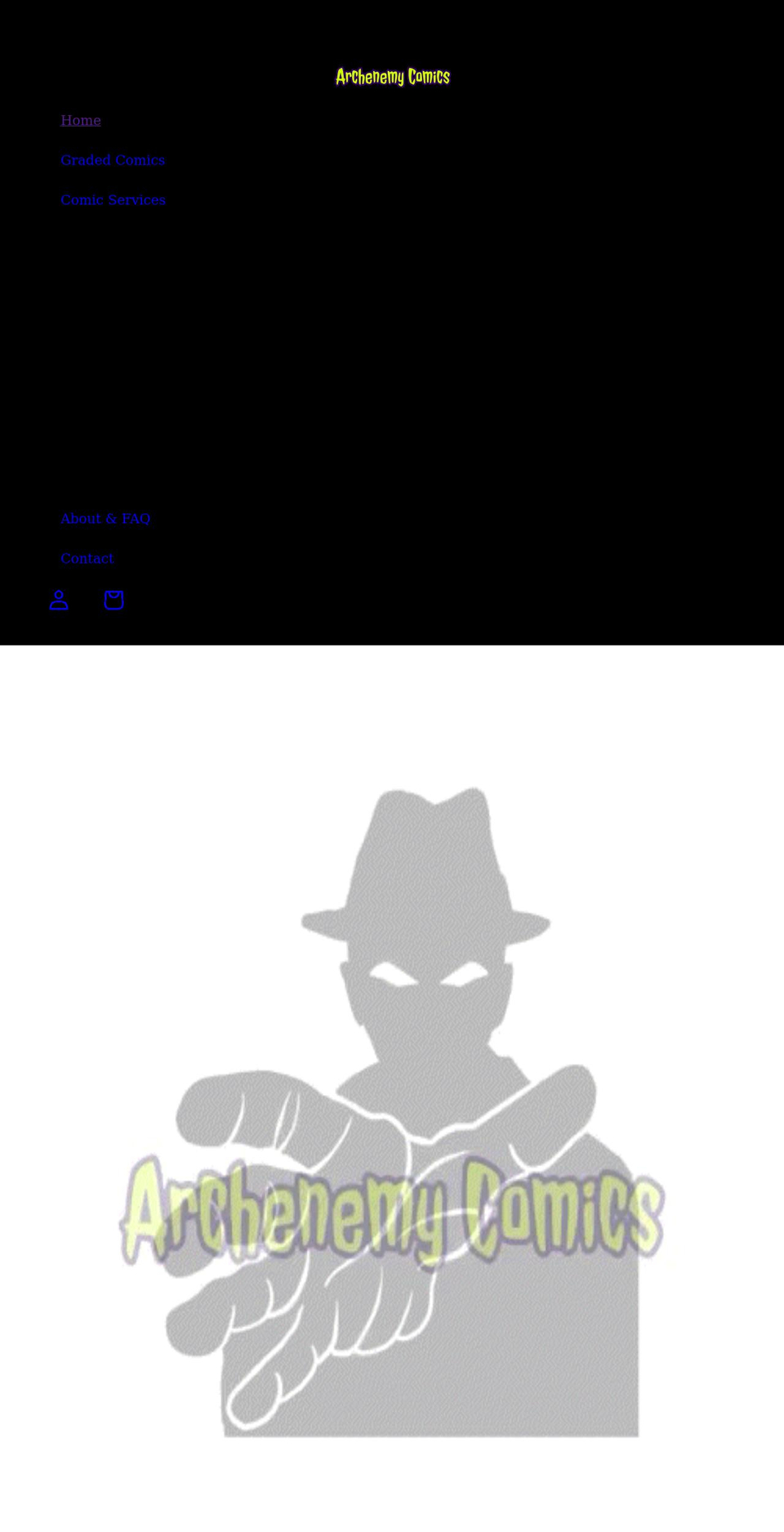 archenemycomics.com shopify website screenshot