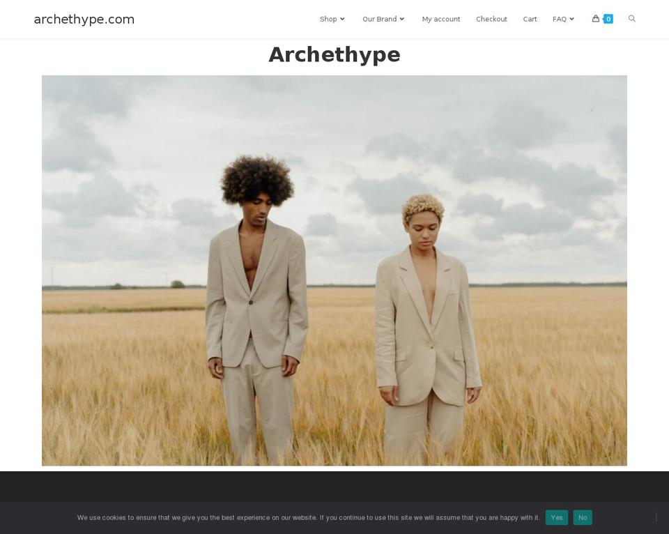 archethype.com — Shopify storefront screenshot