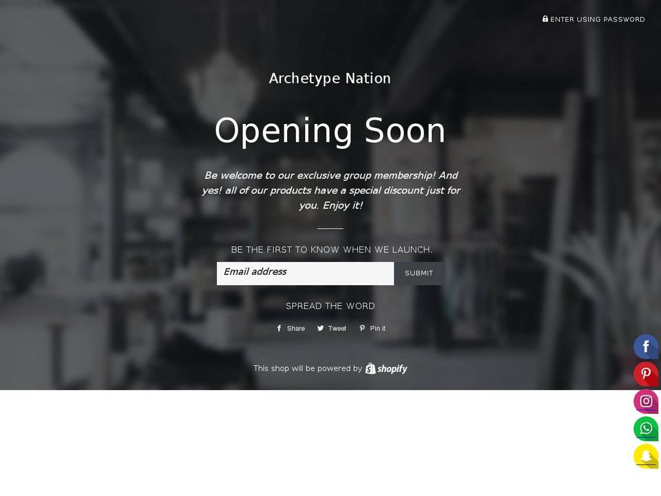archetypenation.com — Shopify storefront screenshot