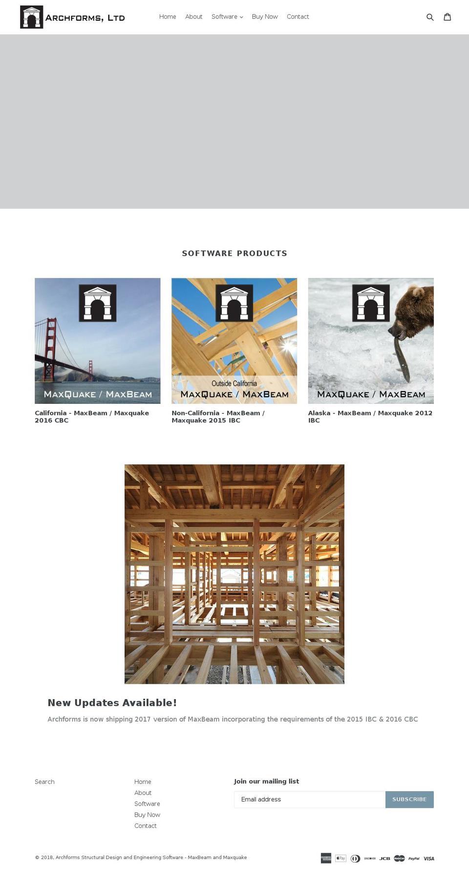 archforms.com shopify website screenshot