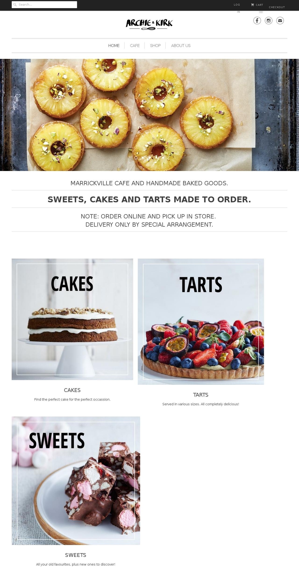 archieandkirk.com shopify website screenshot