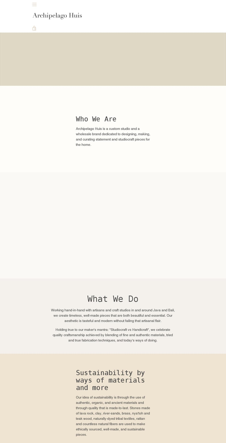 archipelago-huis.com shopify website screenshot