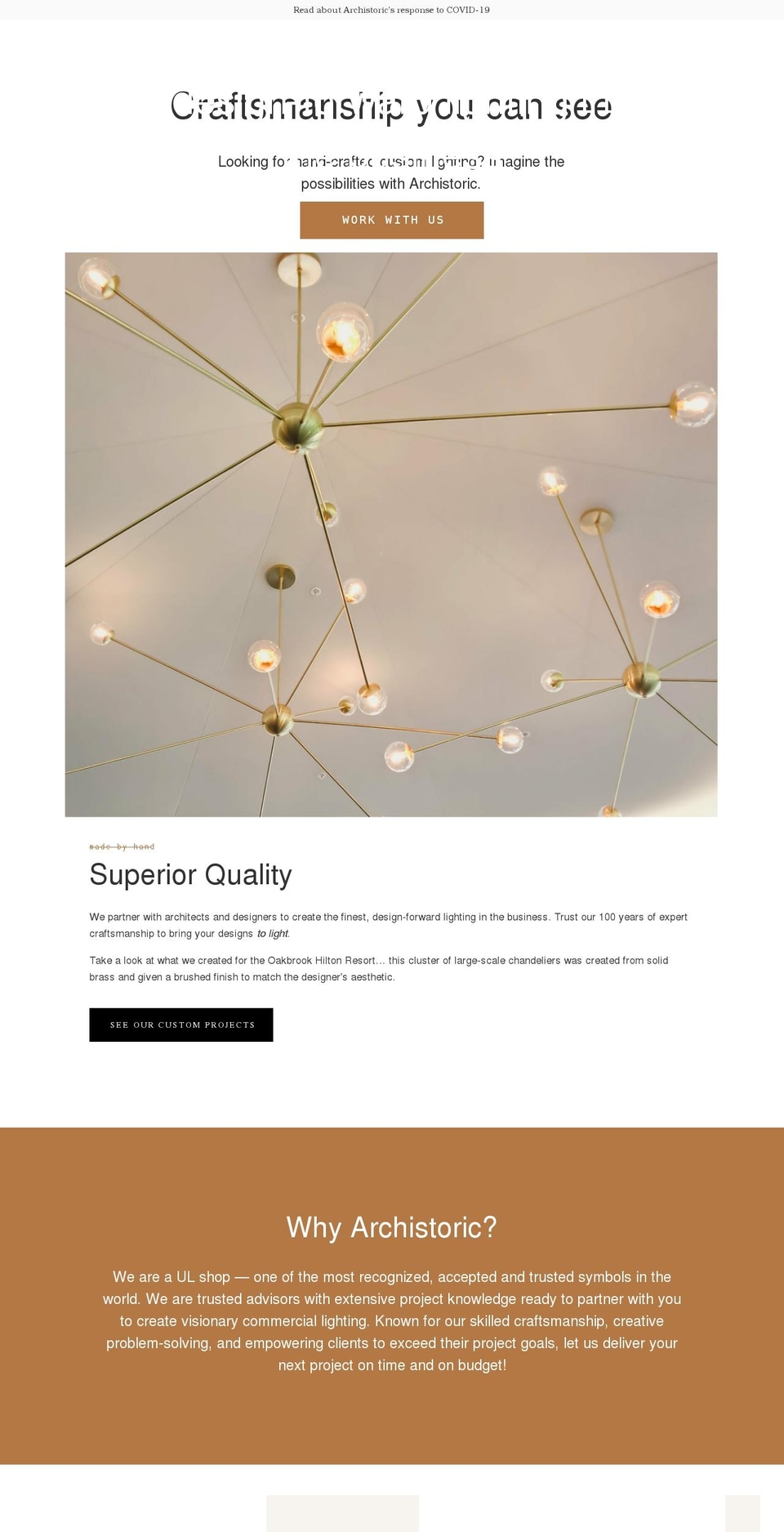 archistoric.com shopify website screenshot