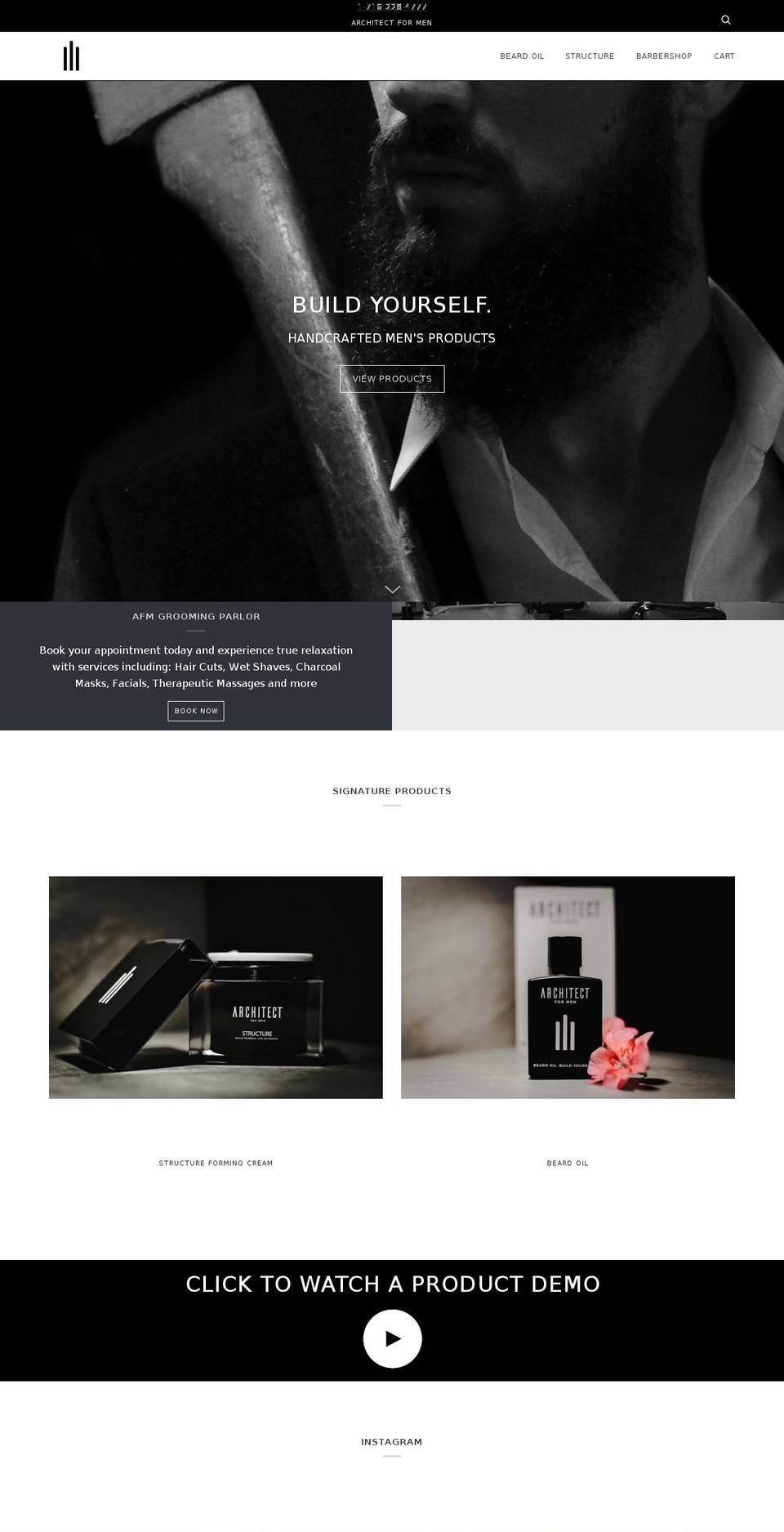 architectformen.com shopify website screenshot