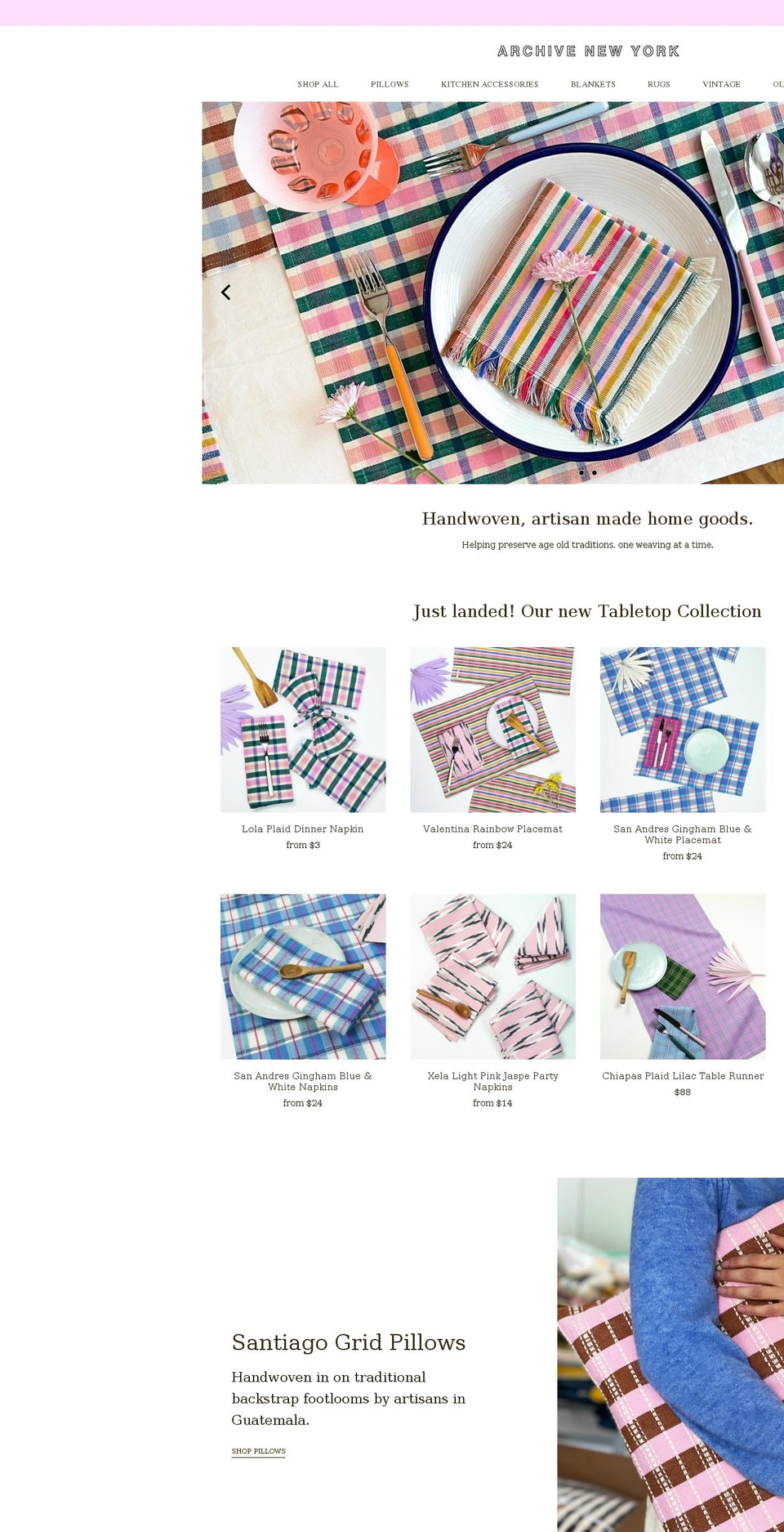 archivenewyork.com shopify website screenshot