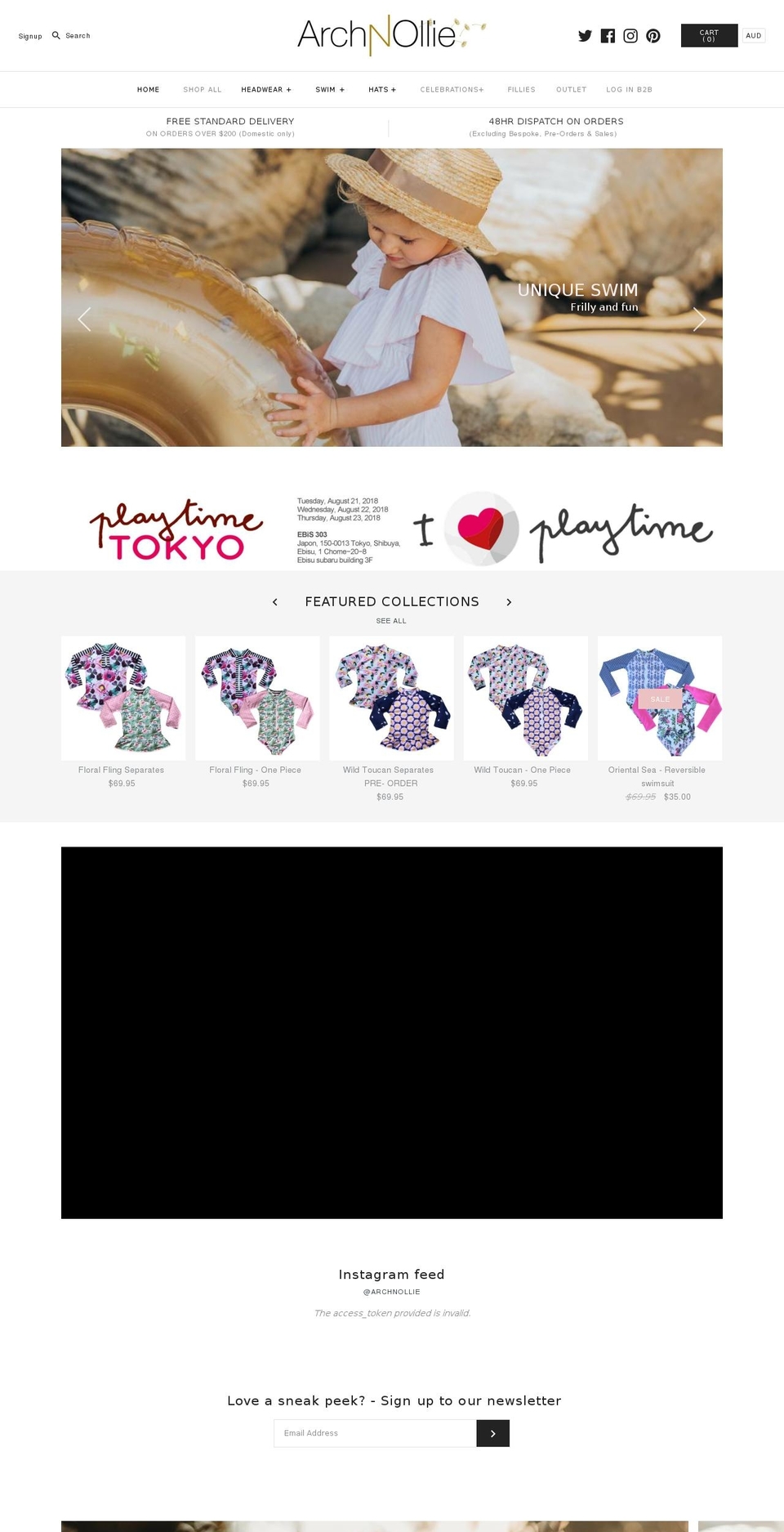 archnollie.com shopify website screenshot