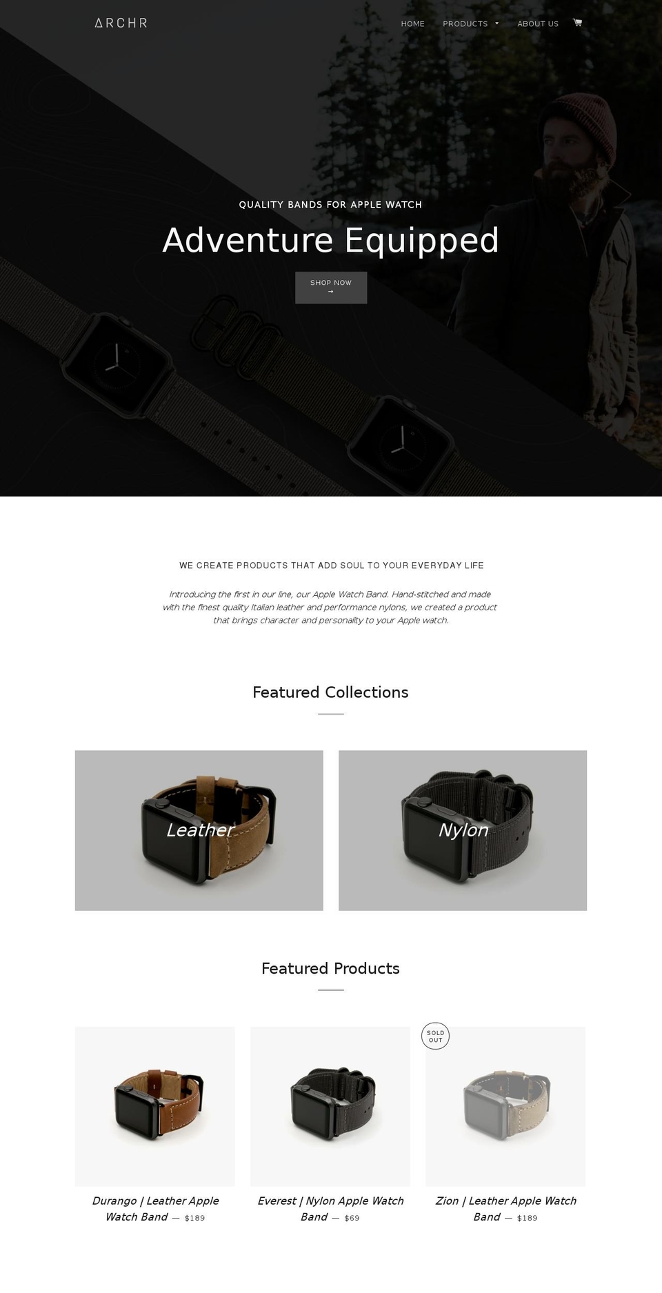 archr.co shopify website screenshot