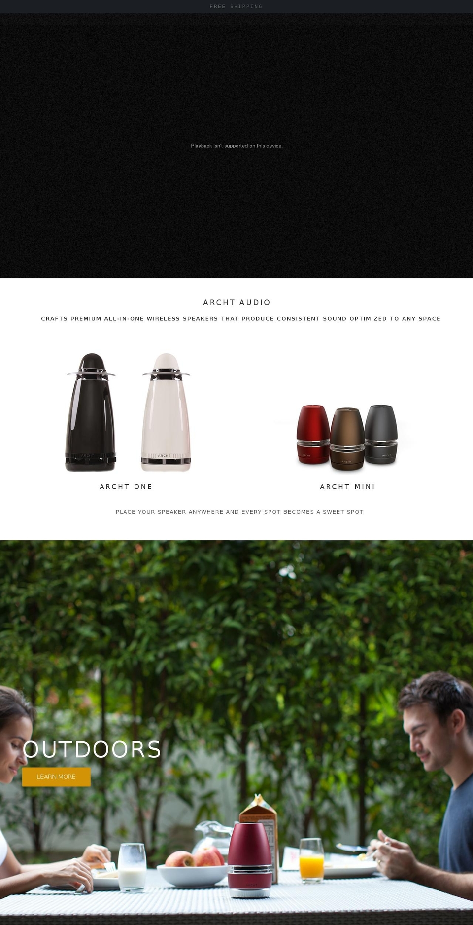 archtaudioasia.com shopify website screenshot